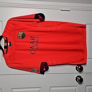 Unisex Vibrant Neon Coral FC Barcelona Jersey